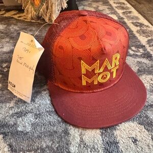 NWT Marmot Red and Orange Cap sample